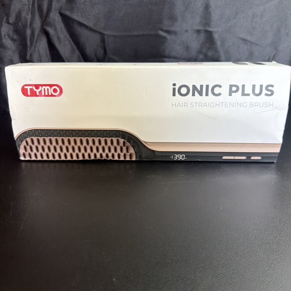 TYMO Ionic Plus Hair Straightening Brush 16 Temp Settings 450°F Open Box